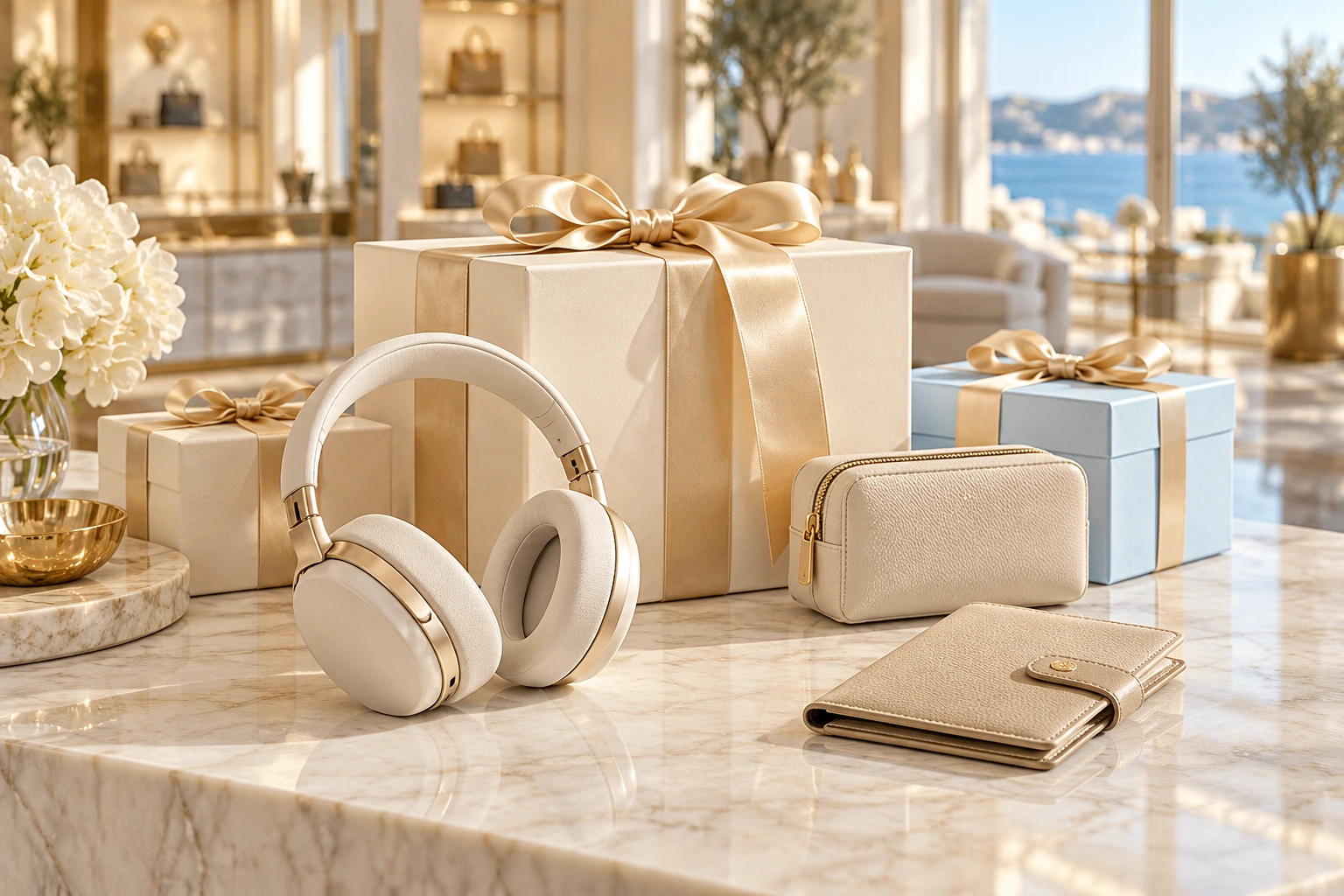 Ivory gift boxes, headphones and lifestyle accessories